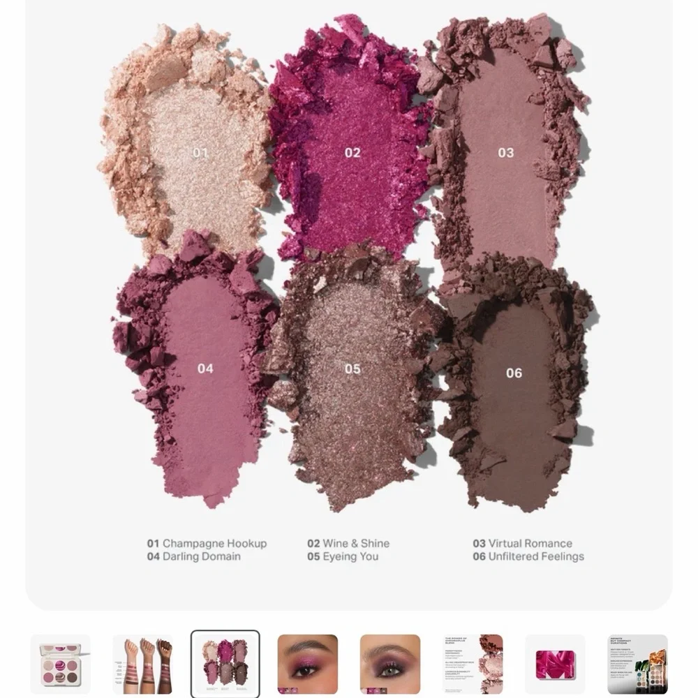 Morphe Love Byte Eyeshadow Palette - Pink, Gold, and Brown Hues - Picture 2 of 6